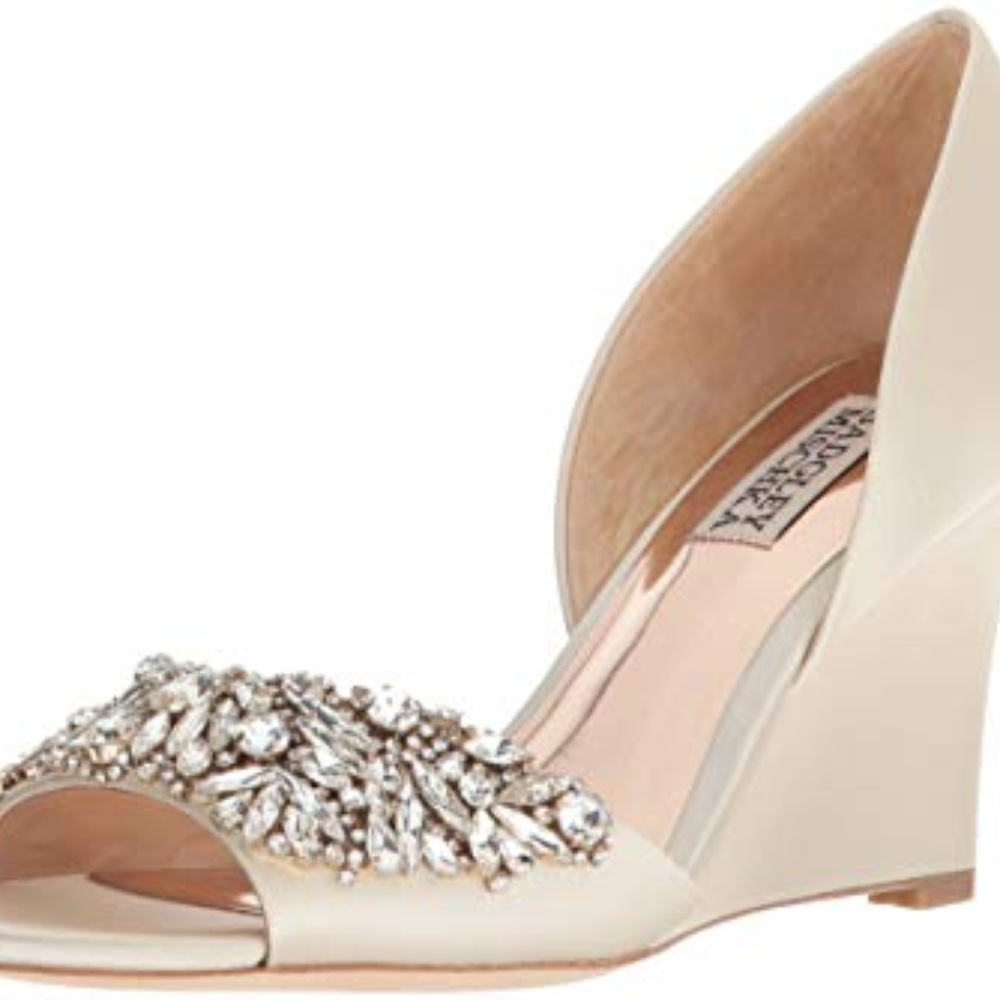 Badgley Mischka Hardy Wedge 6.5 Box NWT